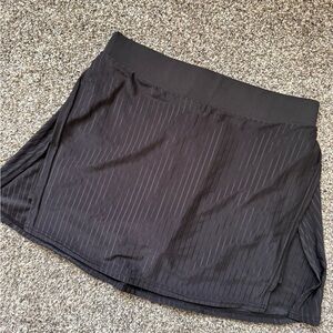 Women's Black Pinstripe Skort